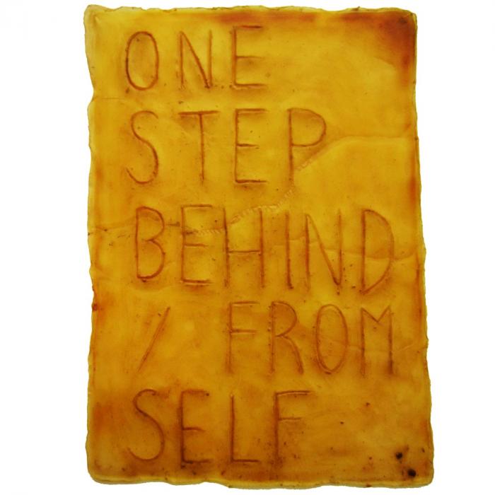 One step behind / from self