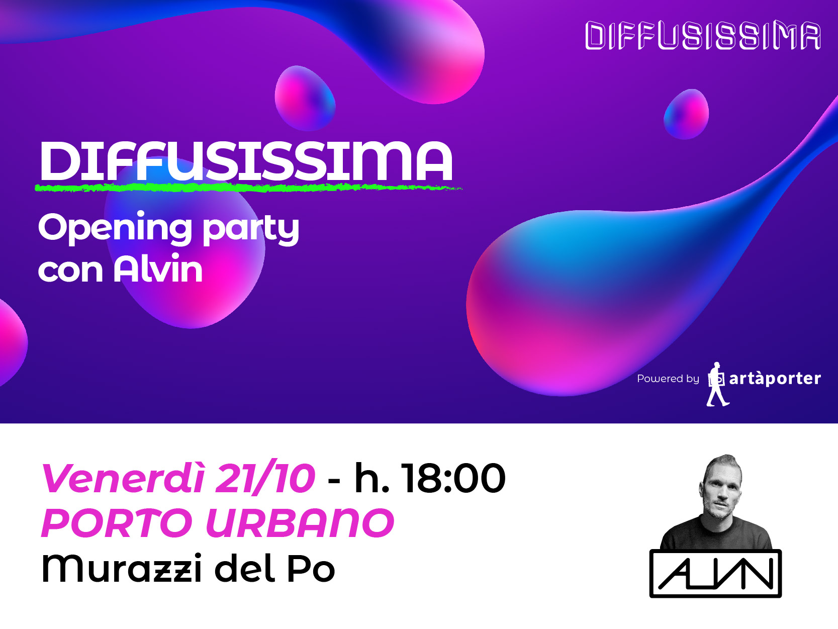 Evento DIFFUSISSIMA Alvin