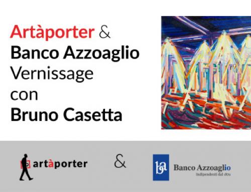Bruno Casetta in mostra per la prima volta nella sede di Banco di Credito P. Azzoaglio, che apre le sue porte al pubblico