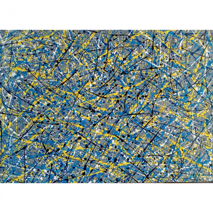 Action Painting - sfondo grigio