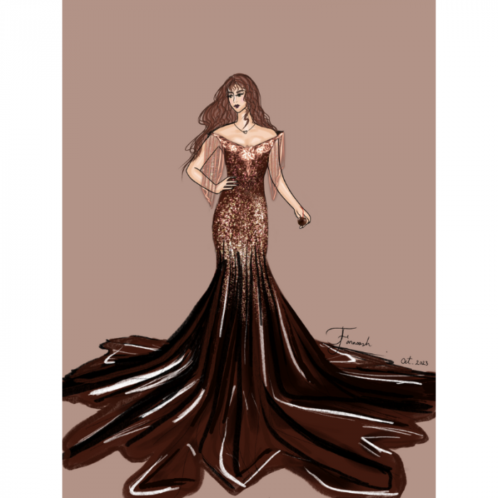Lady in chocolate