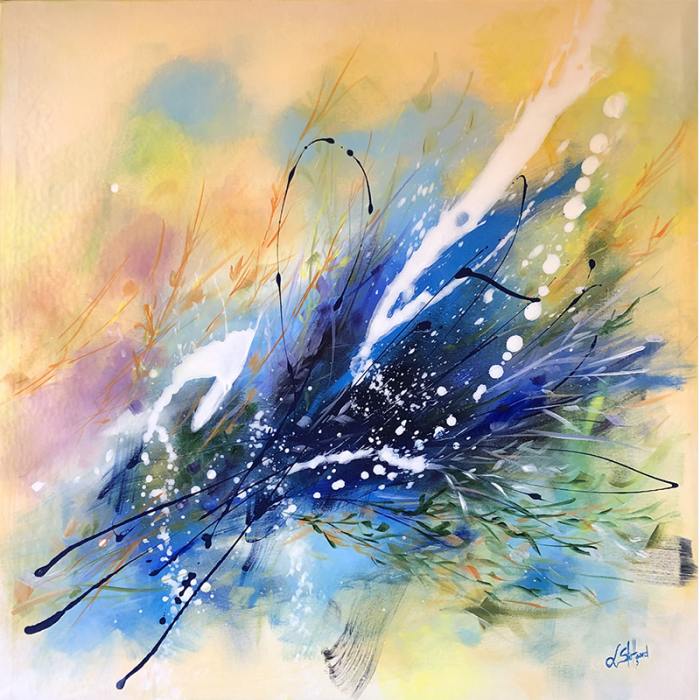 Blu in fiore