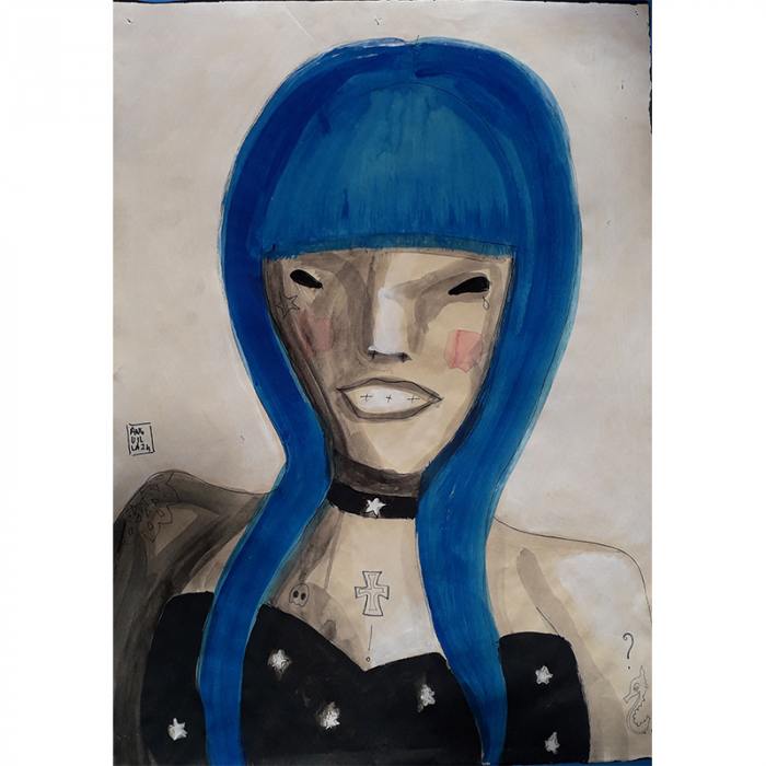 Blue hair