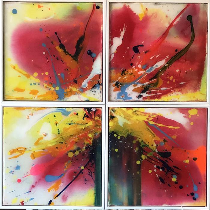 Explosion colours quadrittico