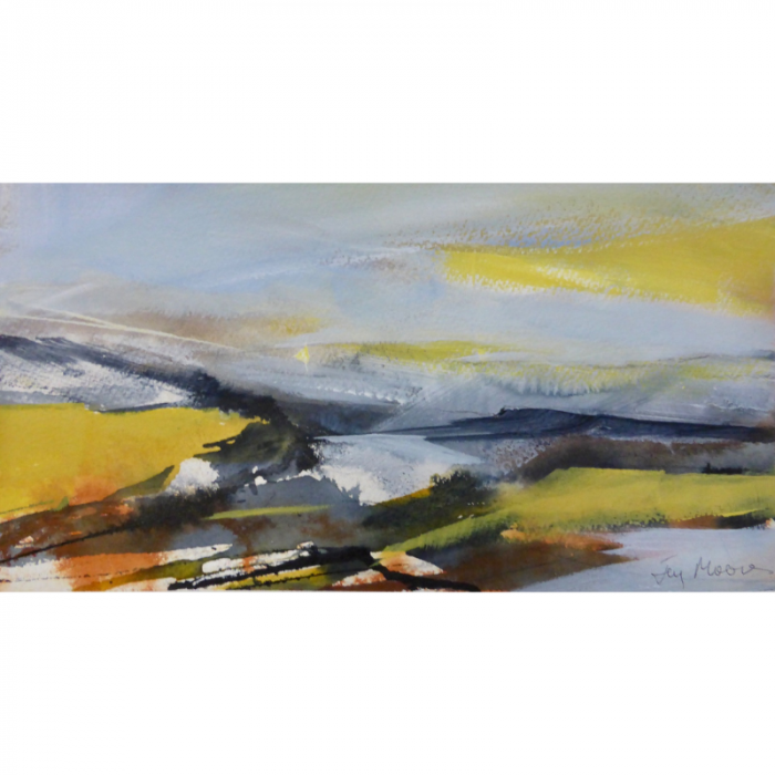 Paesaggio Scuro con Giallo